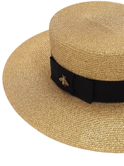 gucci hat beach|gucci straw hat with bee.